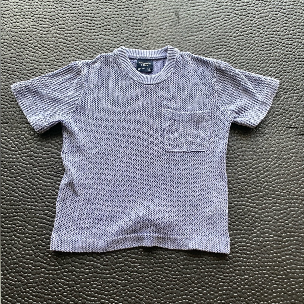 Abercrombie & Fitch Crochet T-shirt Size Small Color Blue